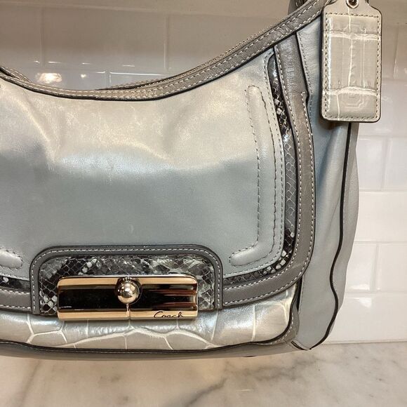 Coach Kristin Spectator Elevated Leather Alligator Satchel - Picture 4 of 14